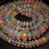 AAAAAA - Best Quality Of Ethiopian Opal Brand New 16 inches Trully Highest Quality Smooth Polished Rondell Beads Huge Size 8 - 3 mm